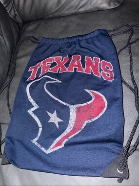 NFL Texans backpack Navy Drawstring Gym Bag